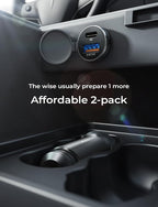 54W Car Phone Charger USB C, Cigarette Lighter Adapter, Car Accessories for iPhone, USB C Car Charger Adapter USBC Type C 12v, Fit for iPhone 16, 15, 14, 13 Samsung Google iPad Android, Orange | Cigarette Lighter Charger, USB C Car Charger Fast C...