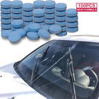 100 Pieces Car windshield washer fluid Concentrated Clean Tablets,New Formula windshield wiper fluid Solid Effervescent Tablet.Remove glass stains,Clear vision(Use With De-icer or Methanol for Winter)