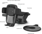 Easy One Touch Classic Dash & Windshield Universal Car Mount Phone Holder Desk Stand for iPhone, Samsung, LG, Moto and other Smartphones