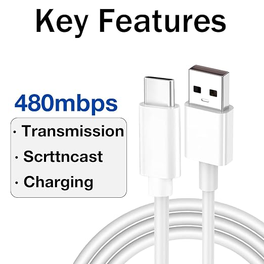 2-Pack [6ft+6ft] Car Carplay Cable for iPhone 17/Air/16/16 e/15 Pro Max Plus,USB A to Type C Cable Cord for Carplay, iPad Charging Wire Type-C Car Charger Cord