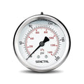 0-200 Psi Glycerin Liquid Filled Pressure Gauge, 2.5" Dial Size, 1/4" NPT Back Mount, Stainless Steel Case, for Water Oil Pressure Test in Pipe Pool Pump Sand Filter Air Compressor