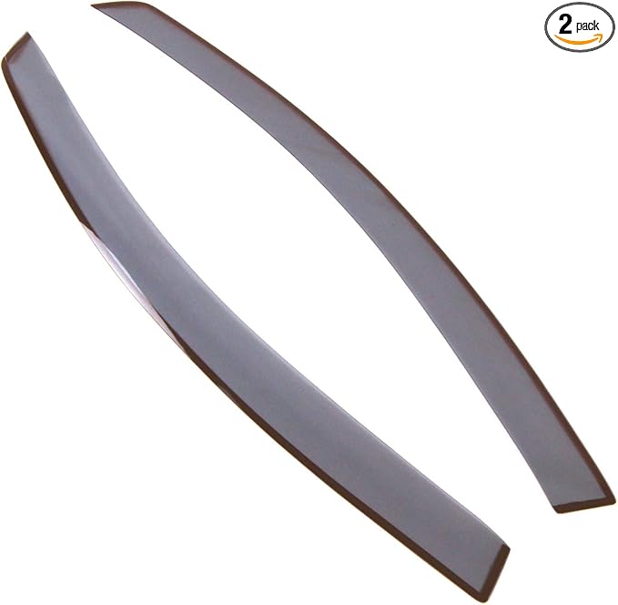 Car Window Rain Guard | Outside Mount Visors Auto Side Window Deflectors | Windows Visor Rain Shields Compatible with 2003-2012 Mazda RX-8 | 2 Pcs Set, LGWV2-826, Light Tinted