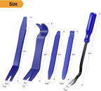 5PCS Auto Trim Removal Tool Kit No-Scratch Pry Tool Kit for Car Door Clip Panel & Audio Dashboard Dismantle -5PCS