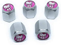Hello Kitty Car Tire Air Valve Caps Auto Wheel Tyre Dust Stems Cover with Emblem Waterproof Dust-Proof Universal fit for Set/5 Pcs for Cars Luxury