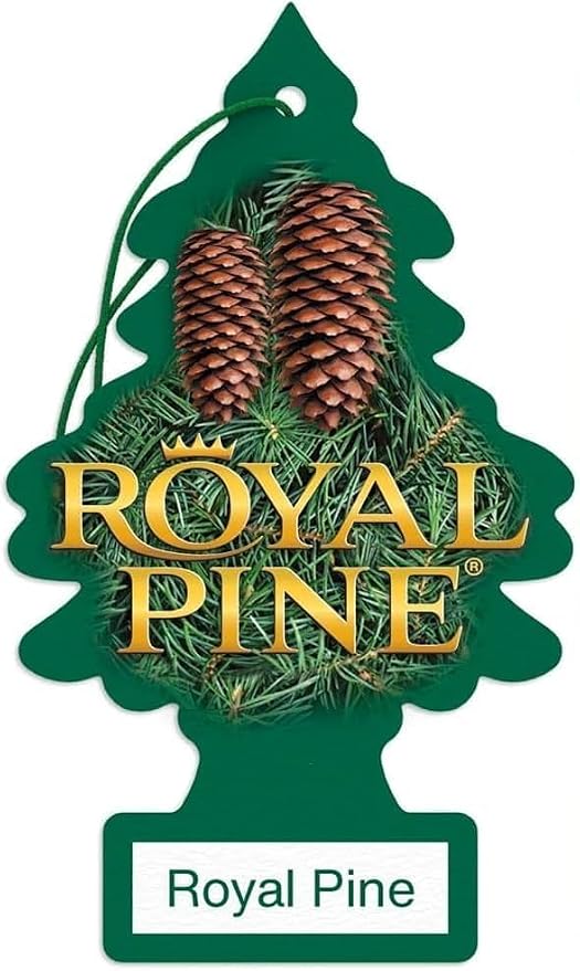 Car Air Freshener | Hanging Paper Tree for Home or Car | Royal Pine | 3 Pack