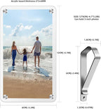 2Pcs Car Picture Holder, Suitable for car Visor, Universal for Any Vehicle Model, Show Personal or Family Photos, Great Gift for Drivers, Car Accessories, Polaroid Photo Frame, 4.7"X3.1"