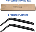 Window Visors Rain Guards for 2007-2018 Jeep Wrangler JK 2-Door, Out-Channel Window Vent Wind Deflectors Visors Shades for 07-18 Wrangler JK (2-Door ONLY)