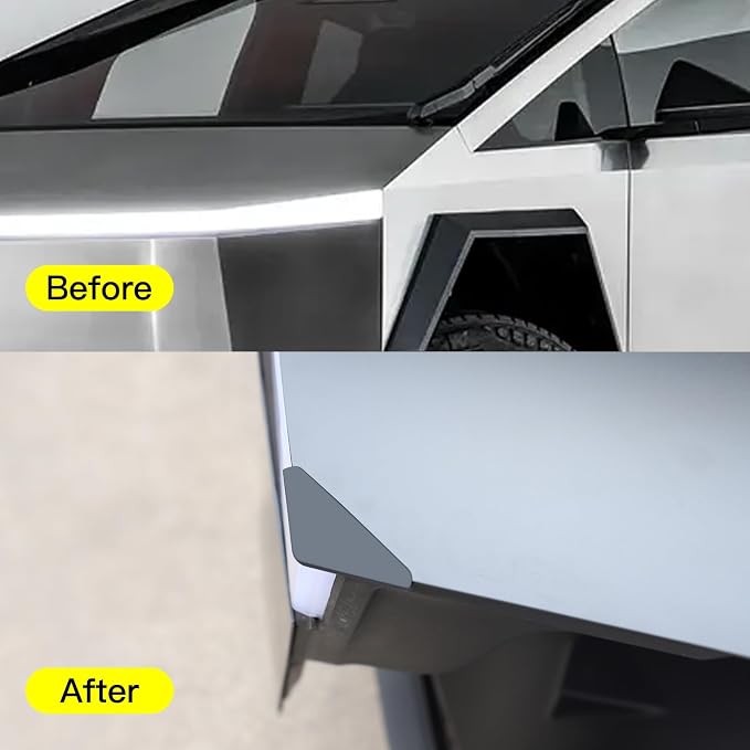 for Cybertruck Door Edge Protector – 4-Pack Silicone Anti-Collision Guards, Universal Anti-Scratch Corner Bumpers with 3M Adhesive for SUVs, Trucks, and Cars