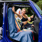 Athletic Running Towel, Full-Sized, Car Seat Cover - Performance Microfiber (Racing Stripes)