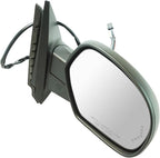 Passenger Side Mirror Assembly Power Folding Electric Adjustment Heated Memory Textured Compatible with 2007-2014 Chevy Silverado 2500 HD 3500 2007-2010 GMC Sierra GM1321437