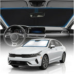 for KIA K5 Sun Shade Windshield Cover - Custom Fit K5 Accessories 2021-2025 2026 Sunshade Foldable UV Protection & Heat Shield Sun Visor Accessories