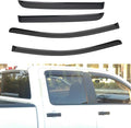 Window Visor Rain Guards Compatible with 2016-2020 Nissan Titan/Titan XD Crew Cab with 4 Full Size Doors Window Wind Deflectors Vent Visors Shades for Truck Accessories Tape-On(No-Drill)