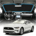 for Ford Mustang Sun Shade Windshield Cover - Custom Fit Outlander Accessories 2015-2025 2026 Sunshade Foldable UV Protection & Heat Shield Sun Visor Accessories