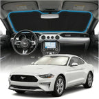for Ford Mustang Sun Shade Windshield Cover - Custom Fit Outlander Accessories 2015-2025 2026 Sunshade Foldable UV Protection & Heat Shield Sun Visor Accessories