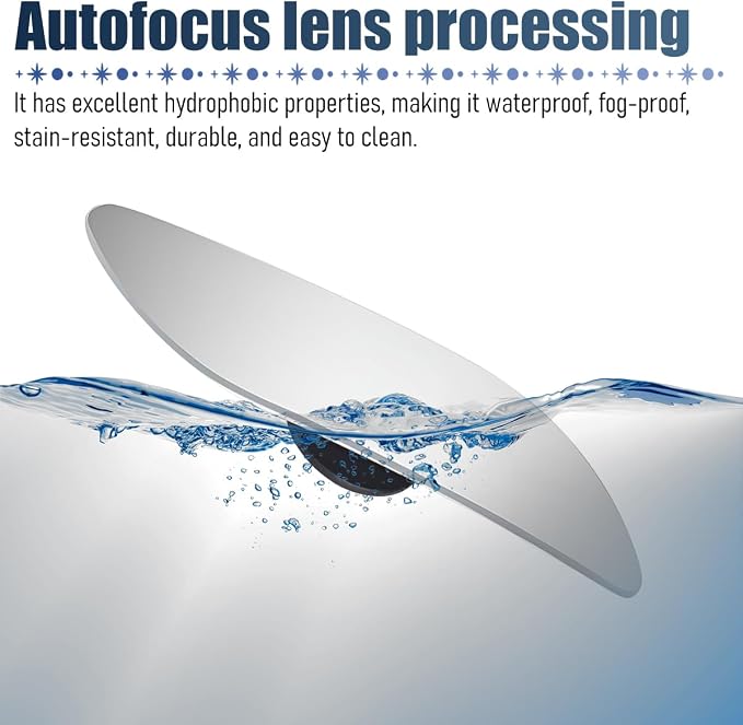 2PCS Car Blind Spot Mirror, Wide Angle HD Glass Rectangle Convex Frameless Side Blindspot Mirror with Adjustable Stick, Auto Exterior Rear View for Wide Angle, Universal for Vehicle (Extended)