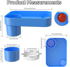 Car Seat Snack Tray for Kids Toddler Travel,Cup Holder Expander for Car,Toddler Travel & Road Trip Accessory for Mess-Free Snacking in The Car(Blue)