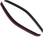 Outside Mount Window Vent Visors Rain Guards Compatible with Pontiac Trans Sport 1997-2004 | Side Window Wind Deflectors Rain Shields | Smoke Tinted, 2 Pcs Set, DGWV-086-2