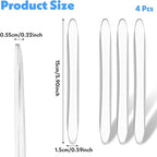 4Pcs Silicone Car Door Edge Guards, Anti-Collision Bumper Guard Protector Clear Strips Protector Universal Car Door Protectors Trim Molding for Sedans SUV Bumper Rearview Mirror (Transparent)