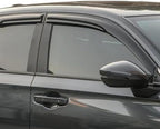 Window Visors Rain Guards for Nissan Kicks 2018-2024 | 4PCS Out-Channel Vent Visors | Smoke Tinted Wind Deflectors | Reduce Rain Noise, Improve Airflow | Easy No-Drill Install