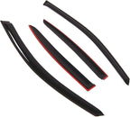 Outside Mount Window Vent Visors Rain Guards Compatible with Jaguar Jaguar X-Type 2002-2008 | Side Window Wind Deflectors Rain Shields | Smoke Tinted, 4 Pcs Set, DGWV-696