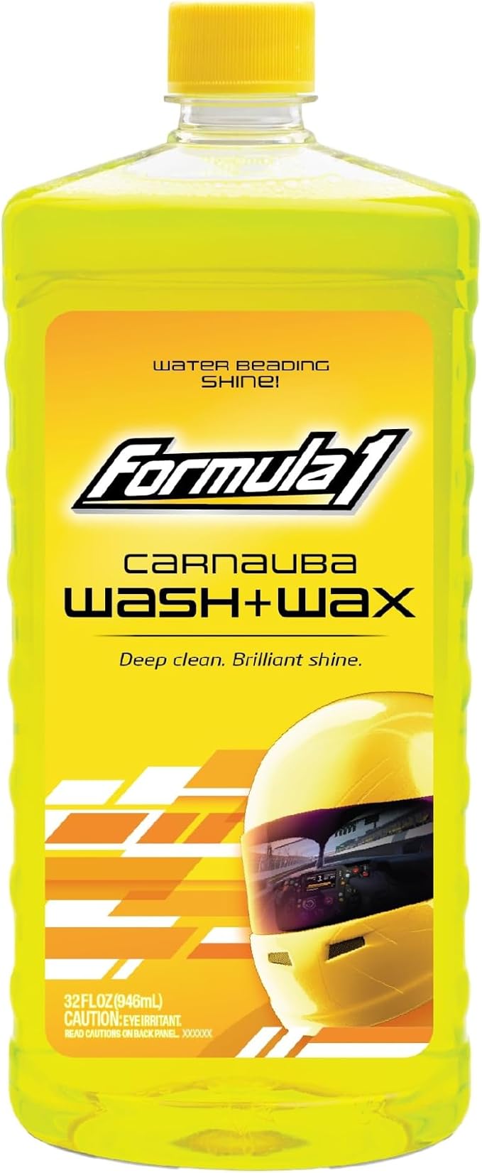 Car Wash and Carnauba Wax, 2-in-1 Car Cleaning Soap for Auto Detailing, Removes Tough Dirt and Leaves a Brilliant Shine (32 ounces)