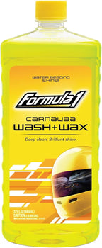 Car Wash and Carnauba Wax, 2-in-1 Car Cleaning Soap for Auto Detailing, Removes Tough Dirt and Leaves a Brilliant Shine (32 ounces)