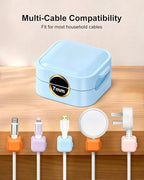 8 Pack Magnetic Cable Clips, Multi-colors Cable Management Accessories, Cord Smooth Adjustable & Adhesive Backing Cord Organizer for Office Home Organization, Desk, Wall, Nightstand, Phone, Car