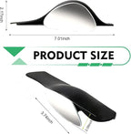 2 PCS Car Blind Spot Mirrors with Side Mirror Rain Guard, 2-in-1 Side Mirror Visor Rain Guards with Blind Spot Mirrors, Wide Angle Auxiliary Mirrors, Universal for Most Cars (Black)