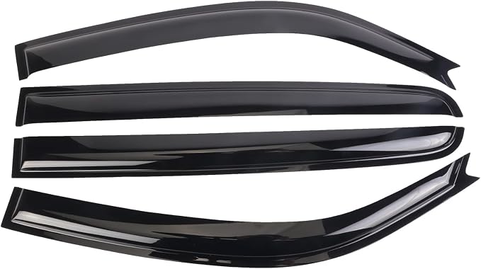 Window Vent Visors Deflectors Rain Guards 4 Piece Set for 2007-2021 Trucks Toyota Tundra Crew Cab 94309