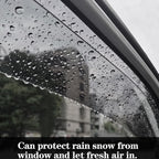 4pcs Original Shatterproof Rainproof Side Window Wind Deflectors for 2009-2019 Ford Fiesta(Sedan & Hatchback),Rain Guards,Nice Looking Window Visors for Cars,Vent Deflector 94547