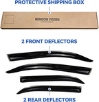 Window Visors Rain Guards Shield for 2012-2017 Toyota Camry, Out-Channel Window Vent Wind Deflectors Visors Shades for 12 13 14 15 16 17 Camry