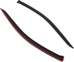 Outside Mount Window Vent Visors Rain Guards Compatible with Honda Accord Coupe 2003-2007 | Side Window Wind Deflectors Rain Shields | Smoke Tinted, 2 Pcs Set, DGWV-214