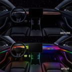Dreamcolor Acrylic Interior Car LED Strip Light 43-inch, Fits Dreamcolor Main Controller and Sub-Controller Kit (Not Included)