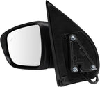 Driver & Passenger Side Power Mirror Set Smooth Black without Heat with Blind Spot Indicator Compatible with 2022-2023 Nissan Frontier NI1320338 NI1321338