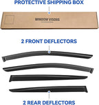 Window Visors Rain Guards for Kia Sportage 2017-2022, Out-Channel Window Vent Wind Deflectors Visors Shades for 17-22 Sportage