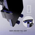 Military-Grade Car Phone Holder - [Ultra Strong Suction] 3-in-1 Phone Mount for Dashboard, Windshield & Air Vent, Super Stable Universal Car Accessories for iPhone & All Smartphones
