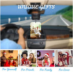 Personalized Photo Car Air Freshener – Custom Double-Sided Print – Fresh Linen Scent – Eco-Friendly, Long-Lasting Fragrance – For Family, Friends, Lovers (Movie)