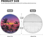 Steering Wheel Sun Shade Cover, Palm Tree Steering Wheel Cover Sun Shade, Aluminum Foil Auto Interior Protector Anti-Heat Steering Wheel Shield Accessories for Women, Dinosaur