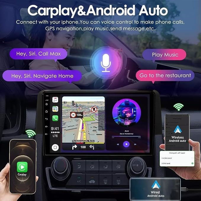 10 inch Upgrade Radio for Nissan Altima 2018-2021 Head Unit with Backup Camera Wireless Carplay Android Stereo for Nissan Altima 2018 2019 2020 2021 Radio Bluetooth GPS Navi FM Mirror Link 2+32G