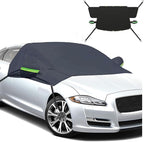 Car Windshield Cover for Ice and Snow - Universal Fit for Cars, SUVs, Trucks, Heavy Duty Oxford Fabric Frost Protector for Ice and Snow,Triple-Window Cover (Oxford Cloth -Green Reflective Strips)