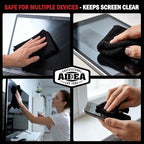 AIDEA Microfiber Cleaning Cloth Black 20PK, Microfiber Towels for Cars, Premium Car Cloth, Dusting Cloth Lint Free Cleaning Rags for SUVs, House, Kitchen, Window, Workshops,12×12"