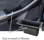 Front/Rear Row Door Side Storage Box Compatible with Ford Escape 2020 2021 2022 2023 2024 2025 Armrest Phone Container Door Organizer Handle Pocket ABS Tray Insert Glove Pallet