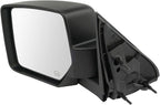 Driver & Passenger Side Power Heated Mirror Set Textured Black Compatible with 2008-2012 Jeep Liberty CH1320371 CH1321371