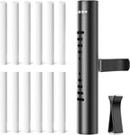 Car Air Freshener Diffuser Vent Clips, Black, 2pcs | 12 Odorless Refill Sticks, Essential Oil Diffuser, For Car/Office/Bathroom, Car Decoration Accessory