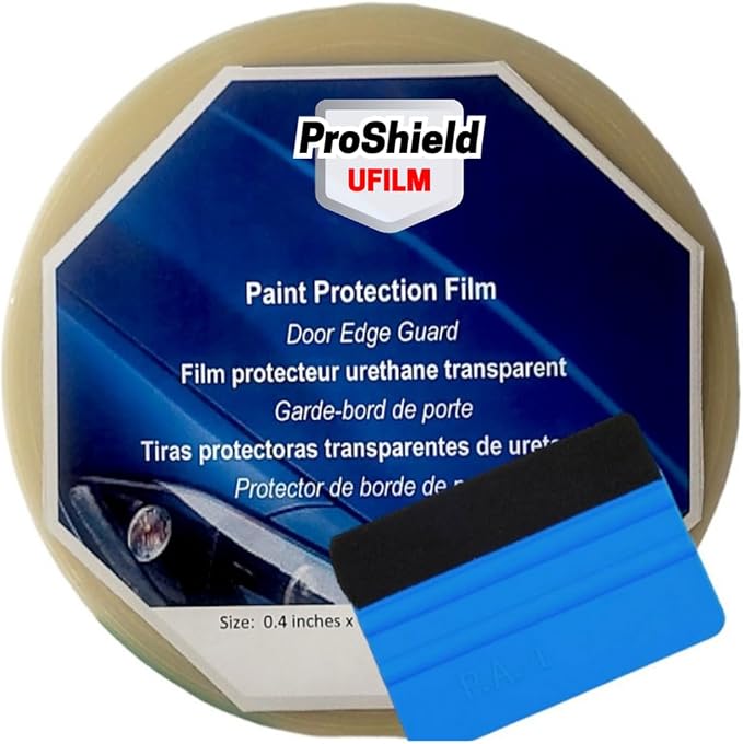 Roll Door Edge Guard Paint Protection Film 0.4" 1" 2" 4" 8" x 240" 5' to 33 Yd, 8mil Impact Areas Scratches Chips Debris Clear Long-Lasting Resistant UV Gard (0.04 Inches x 20 YD)
