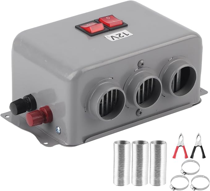 12v Car Heater 400w-600w Dual Power 3 Hole 12 Volt Heater | Portable Defroster For Windshield Fast Heating, Ideal For Car Truck Utv Suv Winter 12v Heater Utv Heater