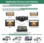 WiFi Car Backup Camera, 5G 720P HD Car License Plate Rear/Front View Reverse Camera for iPhone iPad Android Smart Phones Tablets Which Support Double Band WiFi