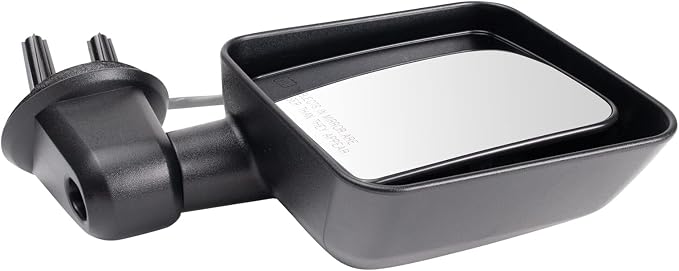 Passenger Side Mirror Assembly Electric Adjustment Heated No Memory Textured Compatible with 2014 Jeep Wrangler CH1321372