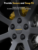 1/2-20 Lug Nuts - Replacement for 1987-2018 Jeep Wrangler, 1993-2010 Jeep Grand Cherokee, 1991-2020 Ford Explorer - 20pcs 7 Spline Aftermarket Wheel Black Lug Nut