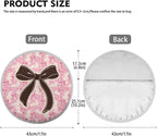 Pink Camo Bow Steering Wheel Sun Shade Cover for Women Steering Wheel Sun Block Anti-Heat Aluminum Foil Steering Wheel Cover Steering Wheel Sun Heat Shield